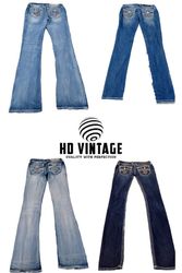 HD384 Ladies Y2K Rock Revival Flared and Straight ..