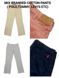 PANTALONS EN COTON DE MARQUE (POLO, TOMMY, LEVIS, ..