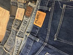 Herren Blaue Jeans 5Stück