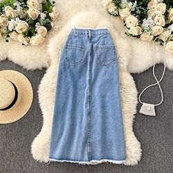 Denim long and midi skirts - 70 pieces