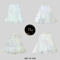 Light & Airy Y2K White Cotton Skirts – Perfect for..