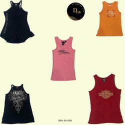 Y2K Harley Davidson Grafik Tanktops – Kühn Biker V..