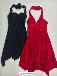 Y2K Ruby Noir Mash Party Dresses