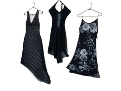 Robes noires et blanches magnifiques - 9 pièces - ..