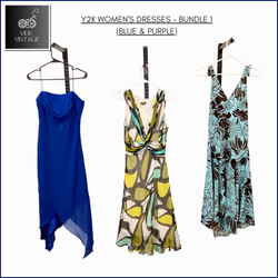 Y2K WOMEN'S DRESSES - BUNDLE 1(BLUE & PURPLE) - 10..