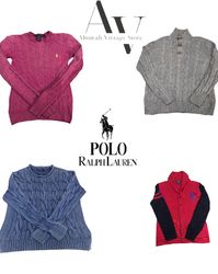 Polo Ralph Lauren pull en tricot torsadé 40 pièces