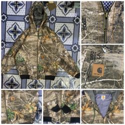 Veste de travail camo en toile style rework