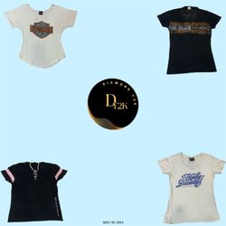 Harley Davidson Y2K Baby Tees – Ride in Retro Styl..