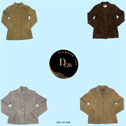 Manteau Blazer en Daim Classique Y2K – Doux, Éléga..