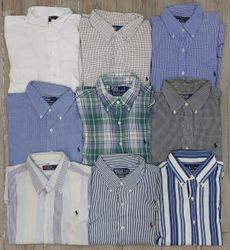 Marken Polo Button-Up Hemden - 15 Stück