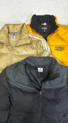 Branded puffer jackets