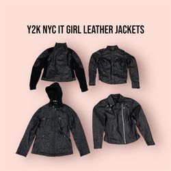 Y2K NYC IT GIrl Leather Jackets