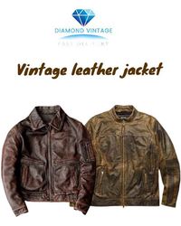 Veste en cuir vintage 10 pièces