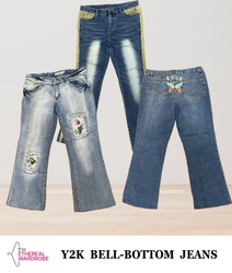 Y2K Bell Bottom Jeans for Women