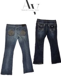 Y2K schöne weit geschnittene Jeans