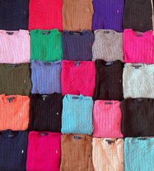 Pulls en tricot câblé Ralph Lauren - 50 pièces