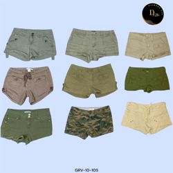 Y2K Cargo Mini Shorts – Favoris en coton léger (GR..