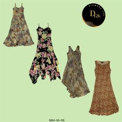 Floral Fantasy: Y2K-Inspired Dresses (GRV-10-115)