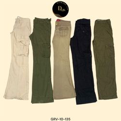 Pantalon Bootcut Cargo Vintage Y2K – Fonctionnel e..