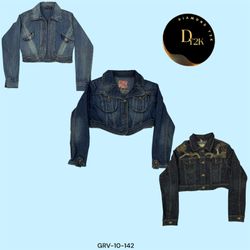 Edgy Y2K Cropped Jean Jacket – Perfect for Layerin..