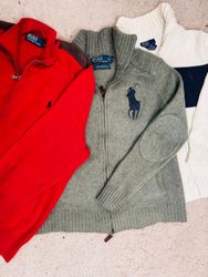 #VV37 Ralph Lauren Full Zipper Sweaters 30 PCs