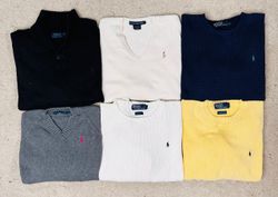 #VV38 Ralph Lauren Crewneck Sweaters 30 PCs