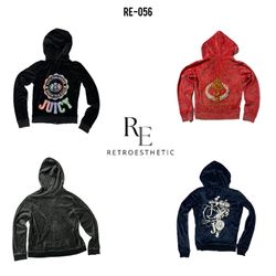 Y2K Bedruckte Juicy Couture Hoodies (RE-056)