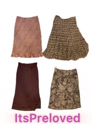 Earthy/fall printed mix skirts(RX-846)