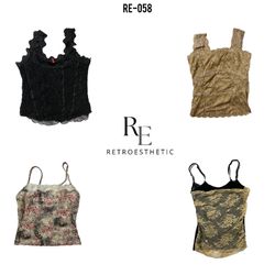 Y2K IT Girl Grunge Cami Tops (RE-058)