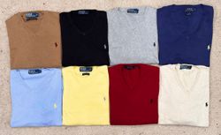 #VV43 Ralph Lauren V Neck Sweaters 50 PCs