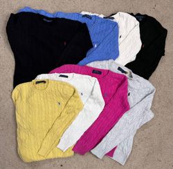 #VV44 Ralph Lauren Cable Knit Sweater 50 PCs