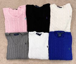 #VV45 Ralph Lauren Pull en maille torsadée 20 PCs