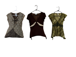 Earthy tone sleeveless blouses/tops - 16 pcs - 21/..