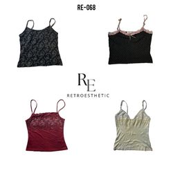 Y2K Romance Mix Cami Tops (RE-068)