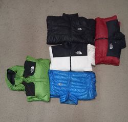 Branded The north face puffer jackets 10 pieces