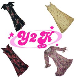 Y2K Cottagecore Fantasy Maxi-Kleider