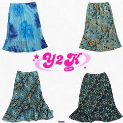 Y2K Aqua Vibes Skirt Mix