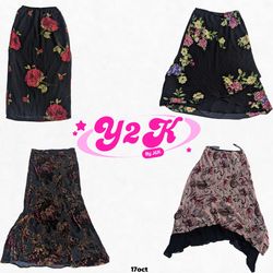 Y2K Moody Grunge Skirts Mix