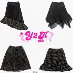 Y2K Hippie Fairy Floaty Skirts