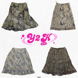 Rodeo Rebel: Y2K Cowgirl Skirt Mix