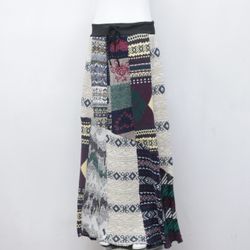 Rework Woolen Long Skirt