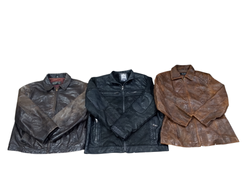 90s leather structure jackets mix - 10 pcs - 22/10..