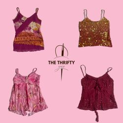 Y2K Cutesy Core Cami Tops (012)