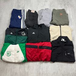 Mixed Branded Jackets, Jeans, Trackpants, nike, ad..