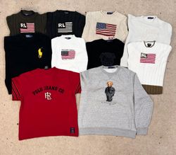 #VV58 Ralph Lauren premium US Flag Sweaters 30 PCs