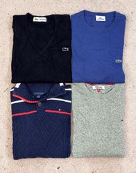 #VV64 Lacoste & Tommy Hilfiger Mix Sweaters 15 PCs