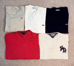 #VV65 Lacoste & Tommy Hilfiger Mix Sweaters 15 PCs