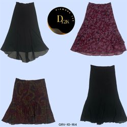 Y2K Violet & Midnight Poly Skirt Duo – Edgy & Eleg..