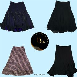 Timeless Charm - Y2K Black Poly Skirt (GRV-10-168)