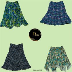 Skyline Style: Y2K Poly Skirts in Blue (GRV-10-170..